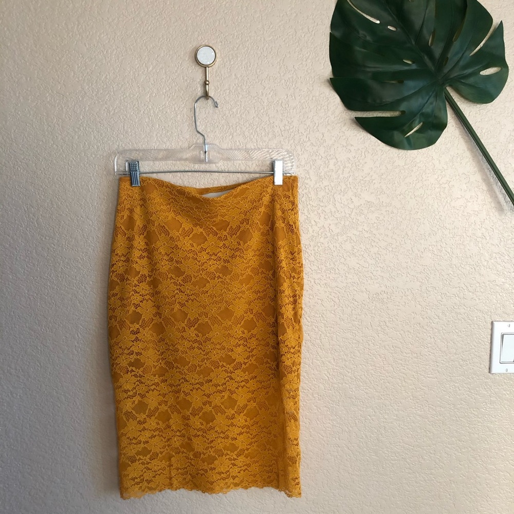 Zara Floral Lace Skirt